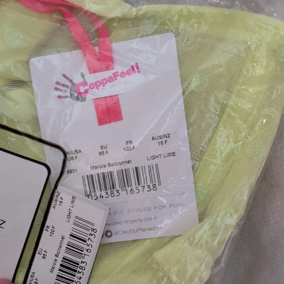 Cleo Marcie Lemon Lace Balconnet Bra - Picture 3 of 3